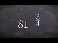 How to evaluate a number raised to a negative rational exponent