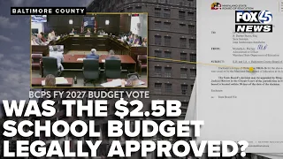 It s a mess Was Baltimore County s 2 5 billion school budget legally approved