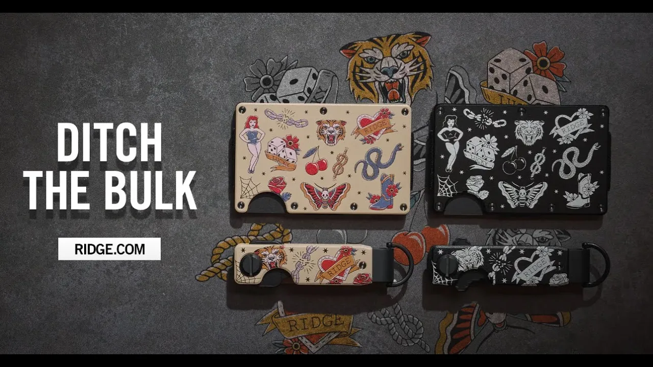 The Ridge — Ridge Wallet — Traditional Tattoo Inspired Design (YouTube video ad)