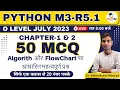 Top 50 Algorithm Flowchart MCQ O Level Python Programming M3-R5 1 O Level JUL 2023 GyanXp