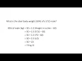 Ideal Body Weight Calculation