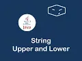 string to upper and lower case in java