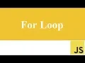 Lesson 17 For loop in Javascript Javascript For Beginners