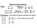 Geometry - Basic Terminology 16 of 34 Ratios and Proportions