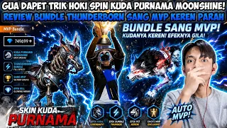 GUA DAPET TRIK HOKI SPIN SKIN KUDA PURNAMA - MOONSHINE HORSE! REVIEW BUNDLE THUNDERBORN SANG MVP😱