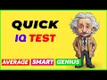 Quick IQ test Advance Intelligence Test how smart are you