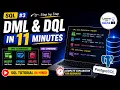 DML DQL Commands in SQL INSERT UPDATE DELETE SELECT Explained SQL Tutorial Hindi