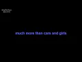 prefab sprout | cars and girls | lyrics | paroles | letra |