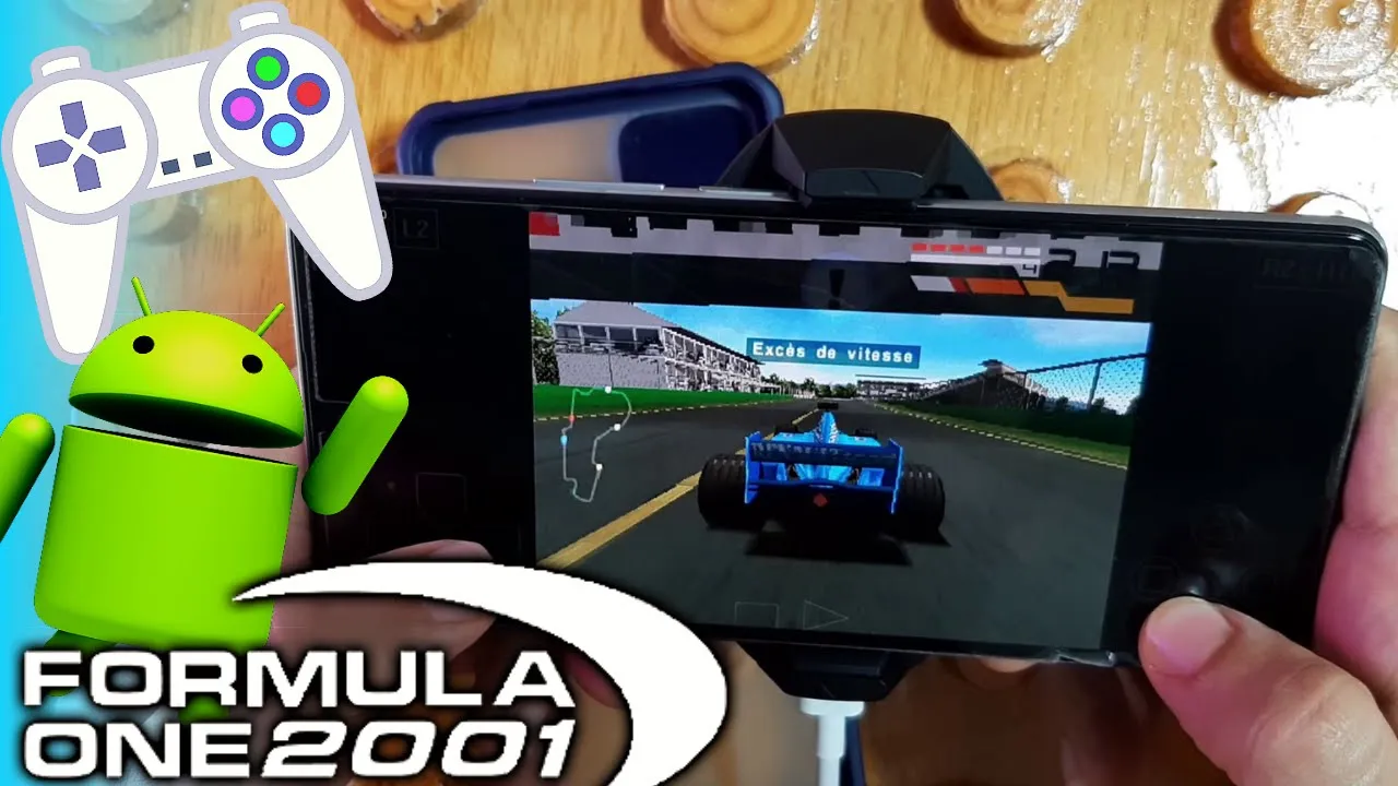 Formula One 2001 - PS1 Emulator Android Gameplay (ePSXe) - APK For Mobile - 2022