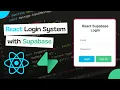 Supabase React Login System Supabase Authentication in ReactJs React Login System