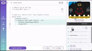 Python on the micro bit - Adding Decision-Making with If Statements
