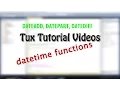 SQL Tutorials Datetime functions