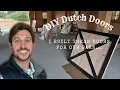 DIY Dutch Doors I built these dutch doors for our Amish barn
