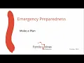 Emergency Preparedness Make a Plan