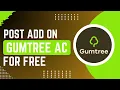 How To Post Ad On Gumtree For Free