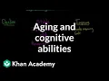 Aging and cognitive abilities Processing the Environment MCAT Khan Academy