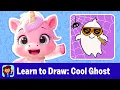 How to Draw Cute Halloween Ghost Art Math and Reading for kids with Super Teacher