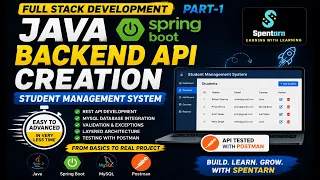 Full Stack Development with Java Spring Boot React Student Management System Project Part - 1