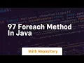 97 foreach method in java