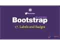 17 Bootstrap Labels and Badges tutorial