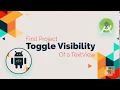 Android Studio Toggle Visibility Beginners