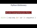 4 dict comprehension-1 Python Hindi