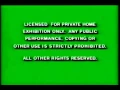 Green FBI Warning Screens from Disney VHS tapes