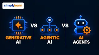 Generative AI vs AI Agents vs Agentic AI | Complete Introduction to Agentic AI | Simplilearn