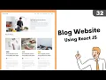 32 React JS Bangla Tutorial Blog Website Card Using Props