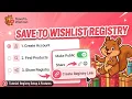 Add WooCommerce Gift Registry Features Easily SaveTo Wishlist Registry Addon