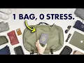 How to travel with just one bag zero sacrifices