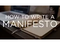 Download Lagu How to Write a Manifesto