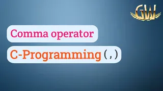 Comma operator In C-Programming Learn About C-Programming C-Programming For Beginner s