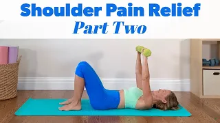 SHOULDER PAIN RELIEF EXERCISES Part Two - Shoulder workout with dumbbells