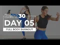30-Minute Bodyweight HIIT Workout No Equipment Zero30 DAY 5