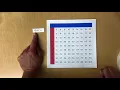 How to Use a Multiplication Chart Montessori Finger Chart