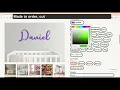 Design Your Baby s Name Sign LIVE Any Name Color Font WAW Decors