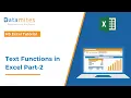 Excel Text Functions Explained Part 2 MS Excel Tutorial - DataMites