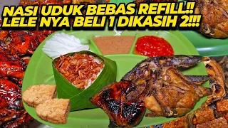 NASI UDUK BEBAS REFILL!! LELE NYA BELI DIKASIH 2!!!