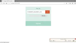 Image to PDF converter website using Python Flask with Code