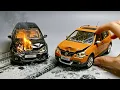 Working Airbags Fire Test 1 18 VW Golf Cross Polo