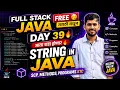 Strings in Java Full Stack Java Free Day 39 in Marathi aadiandjava 2 0