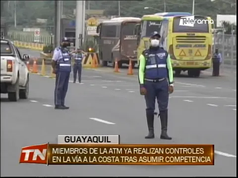 Miembros de la ATM ya realizan controles en la vía a la costa tras asumir competencia