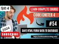 CodeIgniter 4 Tutorials in Hindi Create a Basic HTML Form Submit Save To Database Table