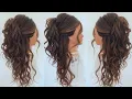 How To Half Up Half Down Volumous Bridal Hairstyle Hairstyles