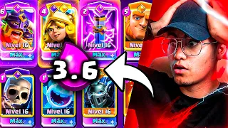 Hice el MAZO LETAL con Gigante + Élites EVO en Clash Royale... *