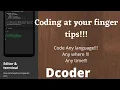 Code from your Phone Dcoder App Chetan Programming