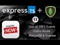 13 Get All FREE Events Public Route REST API Express Mongo DB UiBrains NAVEEN SAGGAM