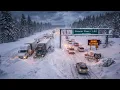 Chaos in California Today I-80 Closed After 8 Feet of Snow at Donner Pass