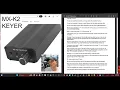 MX-K2 CW KEYER instructions GM4DKO